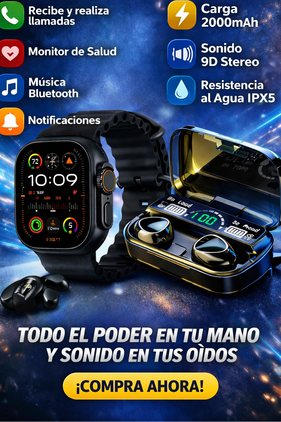 Dual Tech Pack “Tiempo y sonido en perfecta armonía”