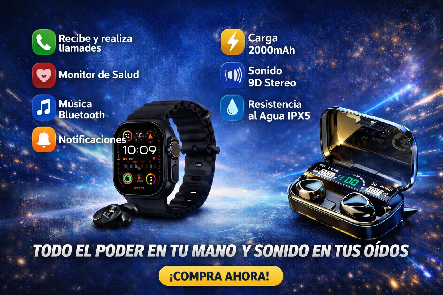 Dual Tech Pack “Tiempo y sonido en perfecta armonía”
